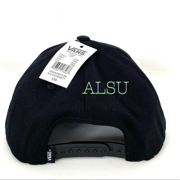 VANS 🔥SALE!🔥 SVD University Men’s SnapBack Black Cap AUTHE VN0A3I6HY28 - Picture 4 of 9
